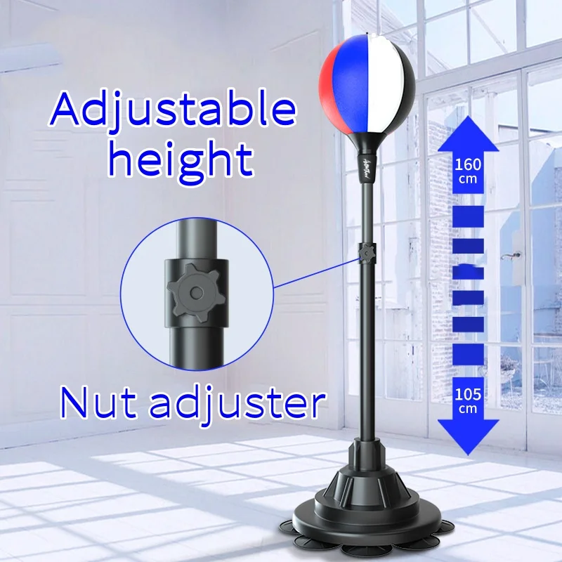 adult kid Gym Home Office Use adjustable punching Boxing Speed Ball  rebound relive stress Fitness Custom Logo PU target sandbag