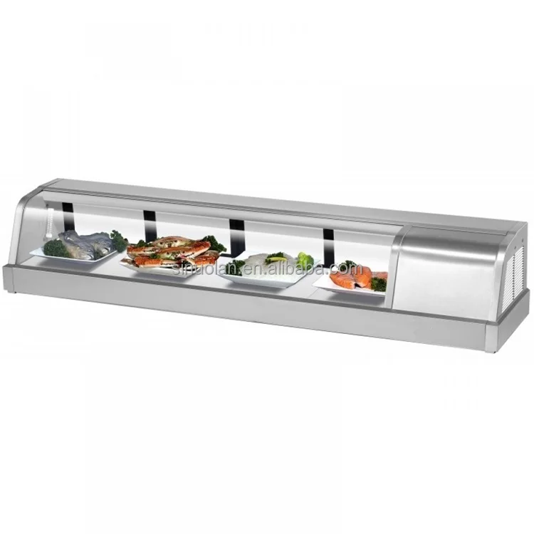 Counter Top Refrigerated Sushi Display Cooler Cabinet,Sushi Cabinet,Sushi Showcase Supermarket