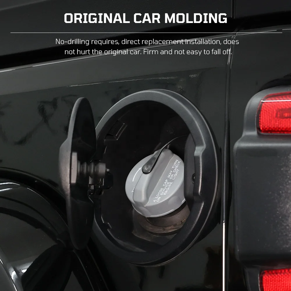 Electrical Remote Fuel Tank Cover Fuel Filter Door Cover Trim Gas Cover Locking 18-23 for Jeep Wrangler JL offroad 4x4