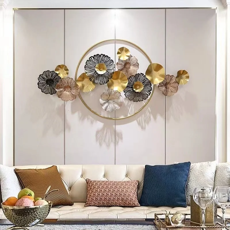 133x70CM  High quality wall hanging iron decoration bedroom metal frame living room light luxury network red wall hanging