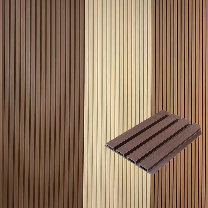 Gmart Great Sound Proof Decoration Round Wood 1.22*2.44 M*5/8 Mm Engineered Wall Wpc Wall Panel Board