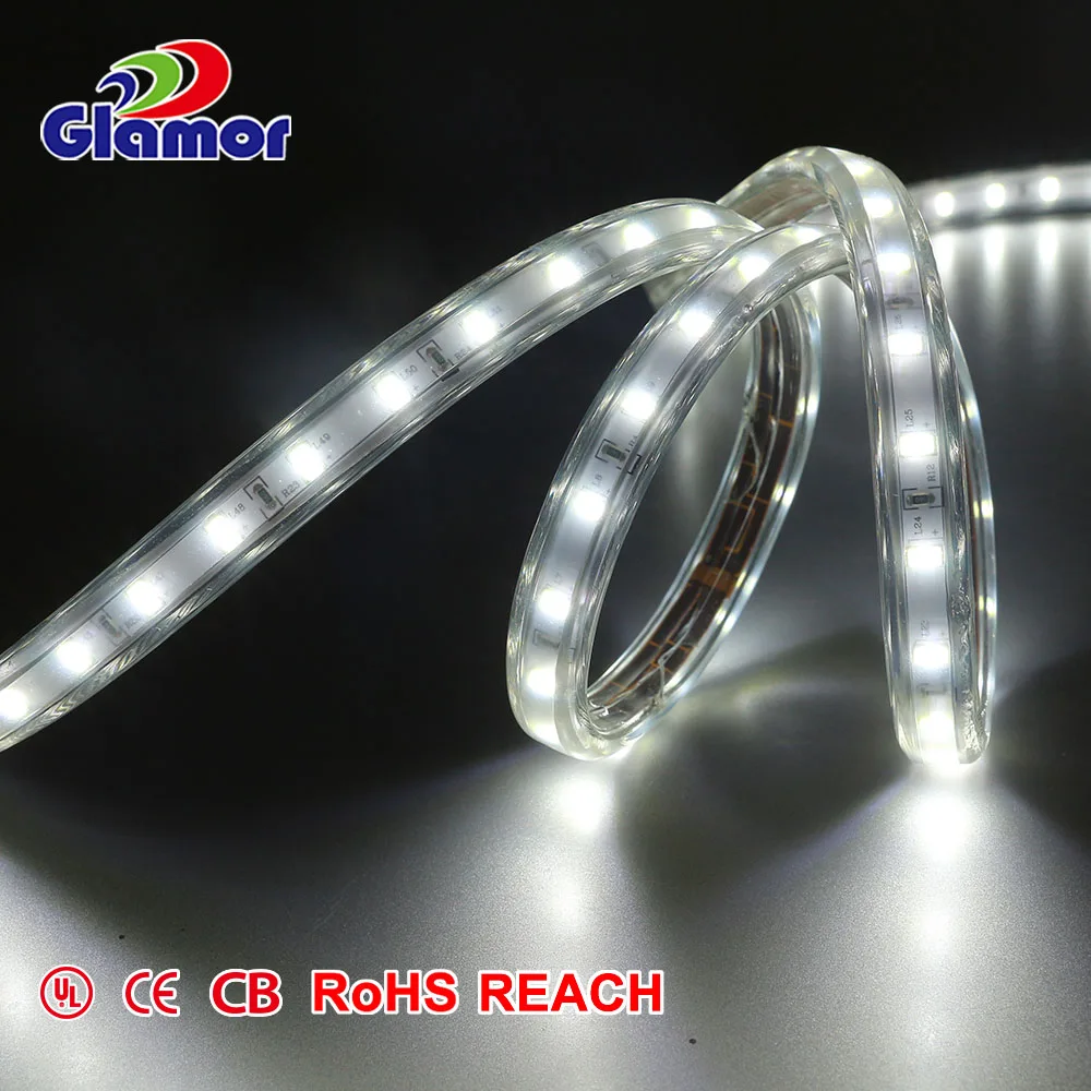 Patented structure design soft pvc IP65 pure copper wire indoor outdoor decor illumination tape strip light led