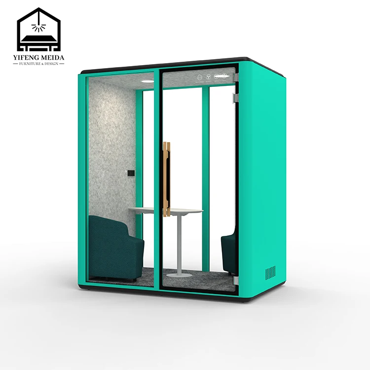 Indoor Meeting Steel Booth Soundproof Portable Studio Acoustic Privacy Office Pod Silent Cabin