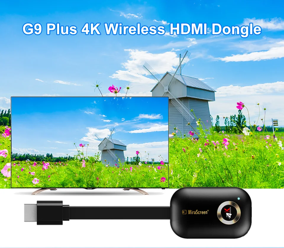 G9 plus mirascreen 4k 1080P mirror screen wifi display dongle miracast