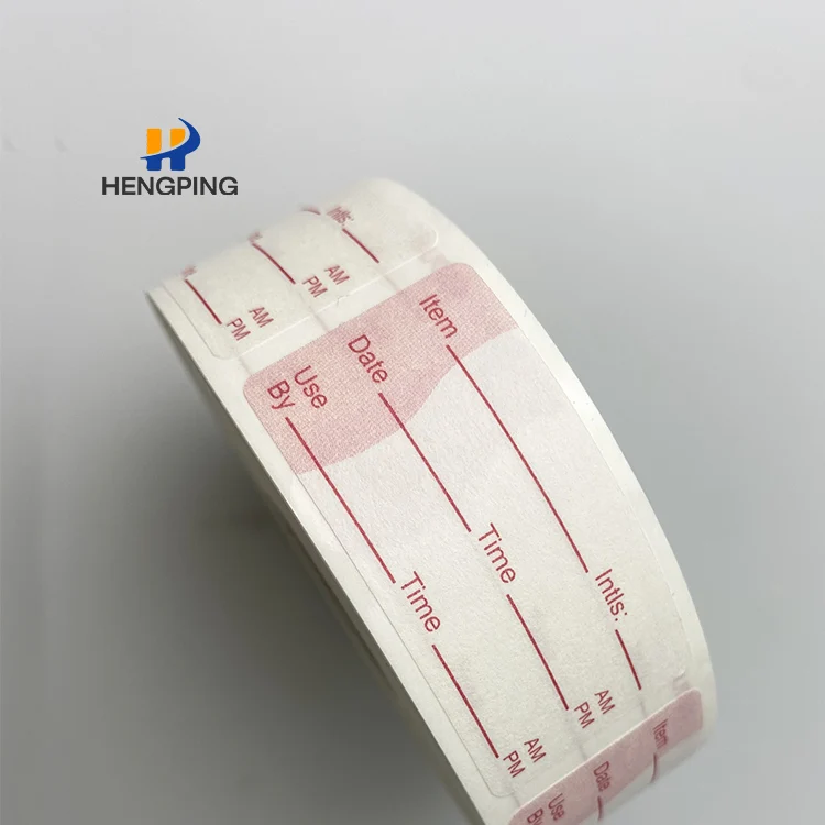 Custom-made Dissolvable Food Label Stickers Rectangle Round Oval Dissolvable Meal Prep Labels for Dish Dishwasher