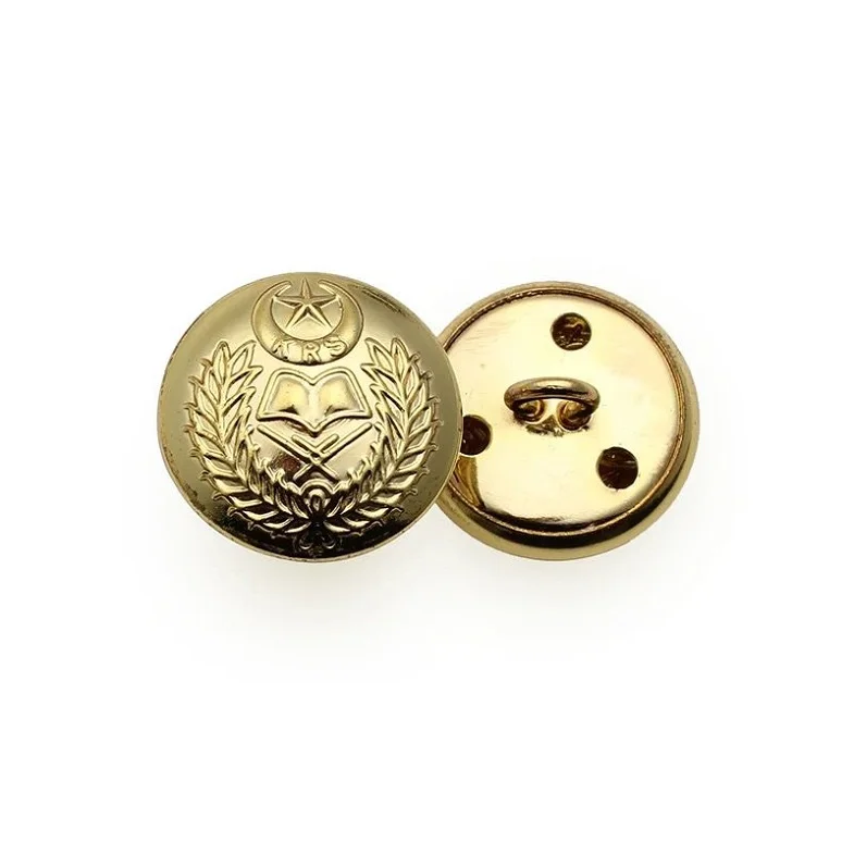 Factory Supply Custom Gold Brass Zinc Alloy metal snap fashion button for clothes from Indian Supplier at Export Price