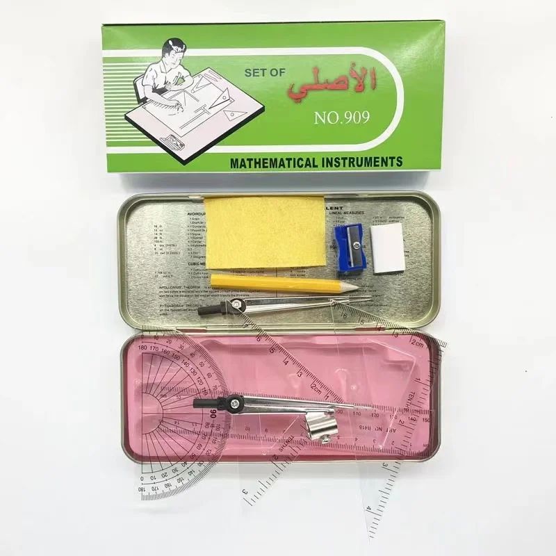 Africa School 10pcs instruments mathematical set,High quality hot sales geometry set, cheap price math set
