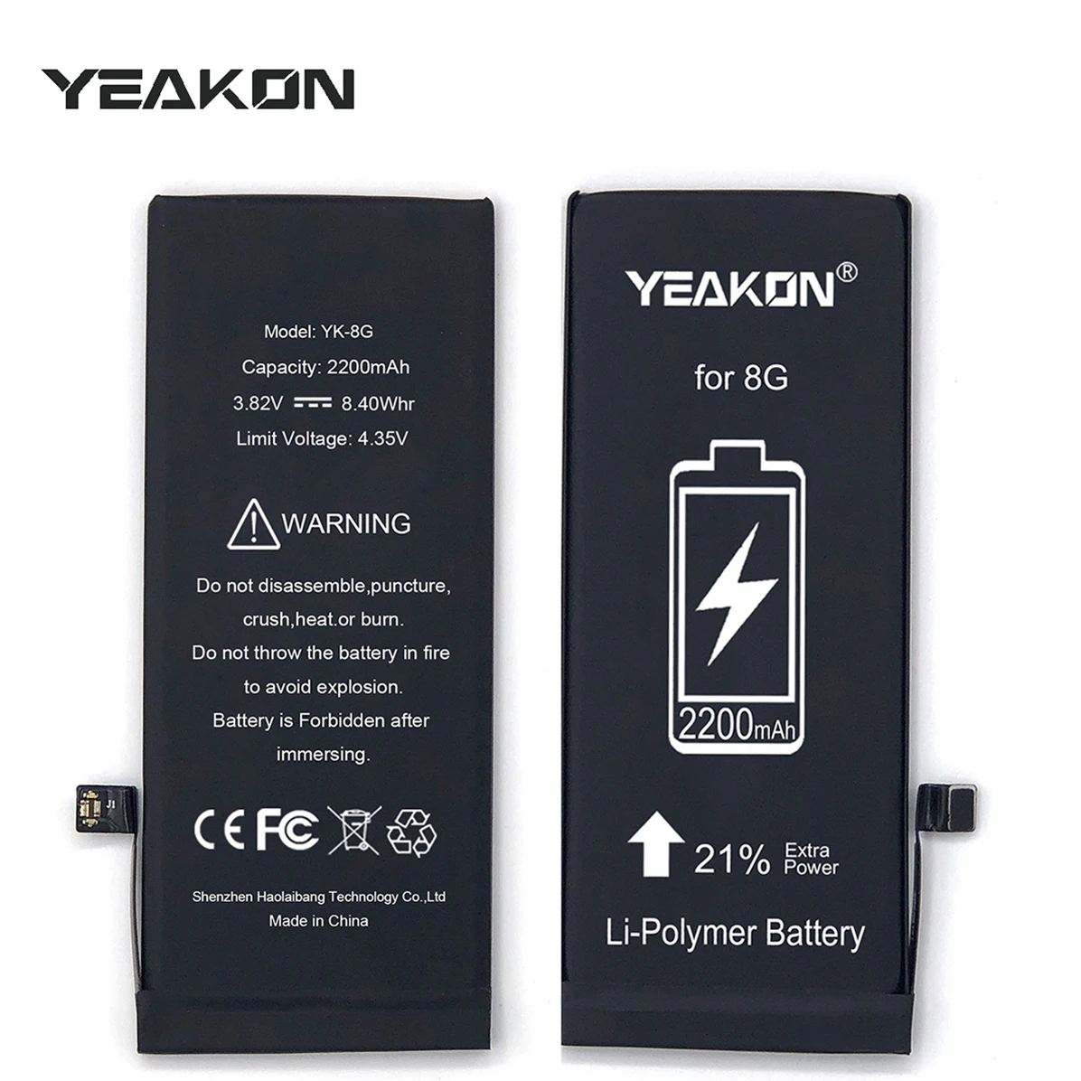 Genuine GB/T 18287-2013 Cell Phone Battery Replacement OEM 0 Cycel Battery For iP8