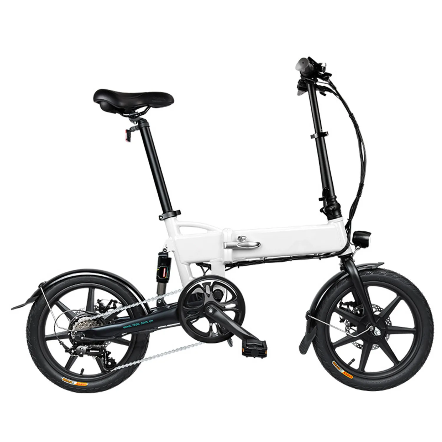 
Shockproof folding electric power bicycle all in one wheel aluminum alloy scooter 