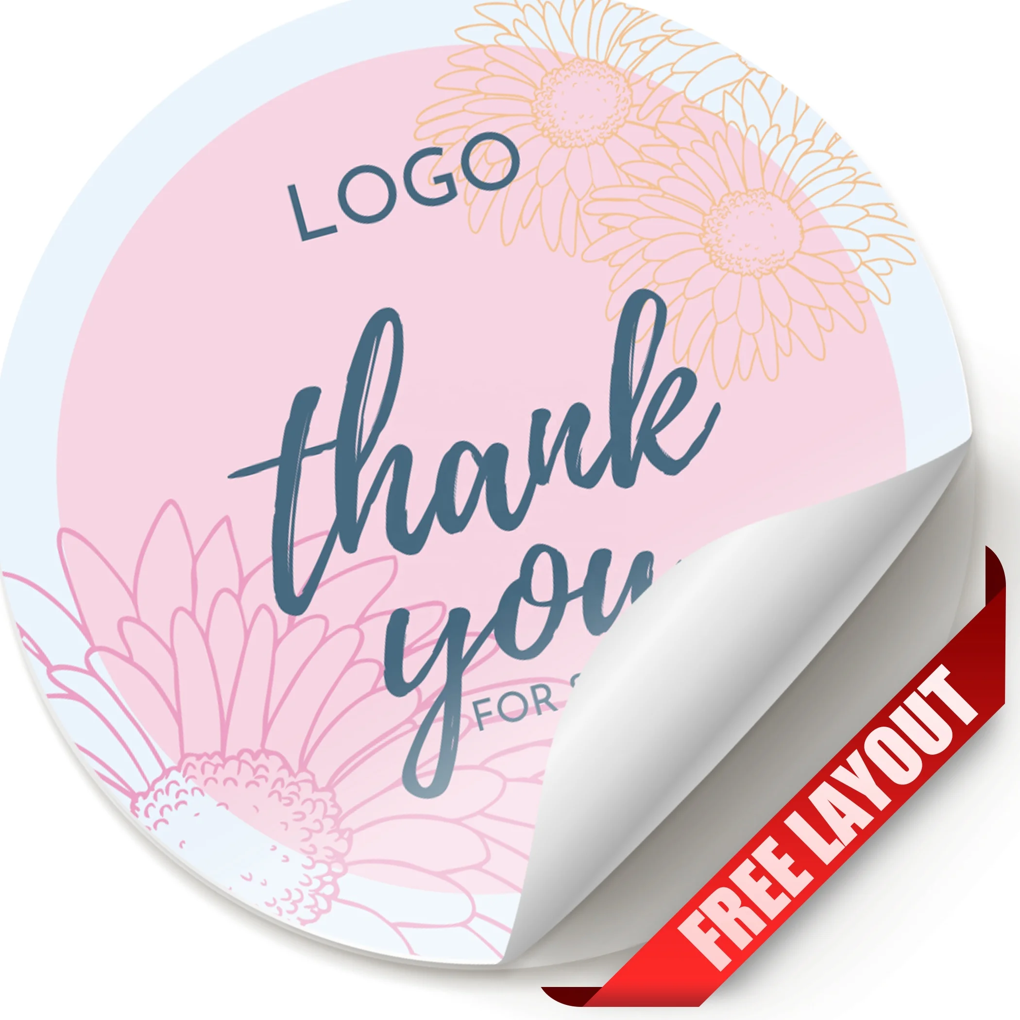 Custom-made circular type vintage matt sticker for envelope sealing efficient service