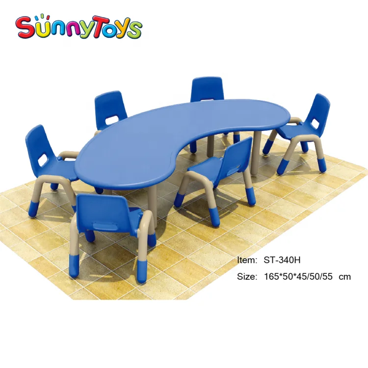 Nursery School Furniture Kids Study Table and Chair Set