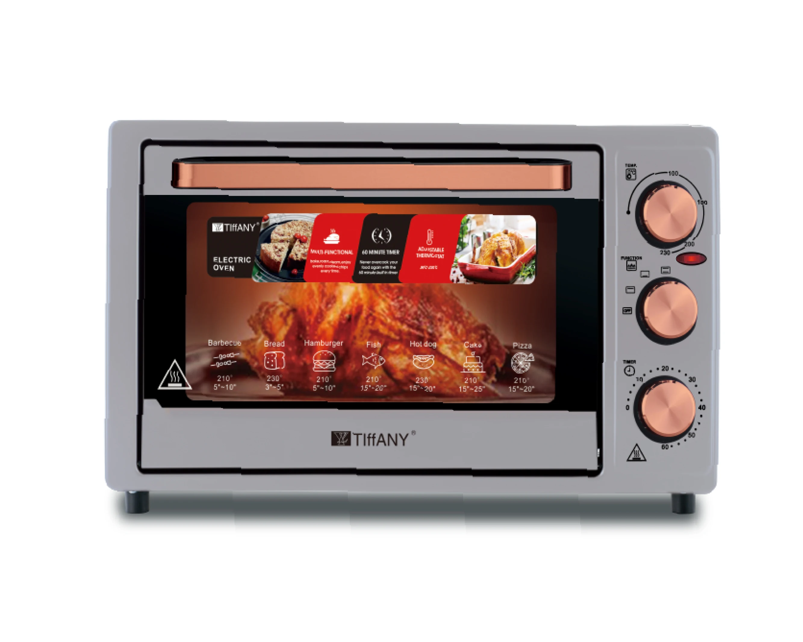 Высококачественный кухонный прибор портативная электрическая духовка с двумя плитами для приготовления пищи внутренним светом