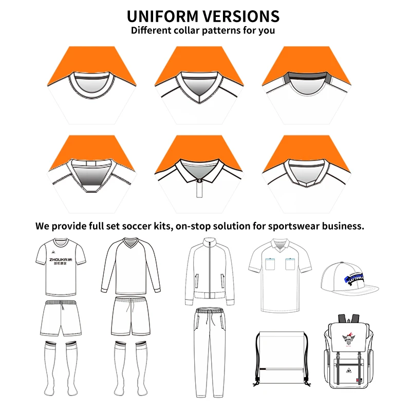 Custom Soccer Wear Set High School Retro Soccer Jersey Uniform Sublimation Cheap Tracksuit Soccer Shirts From China
