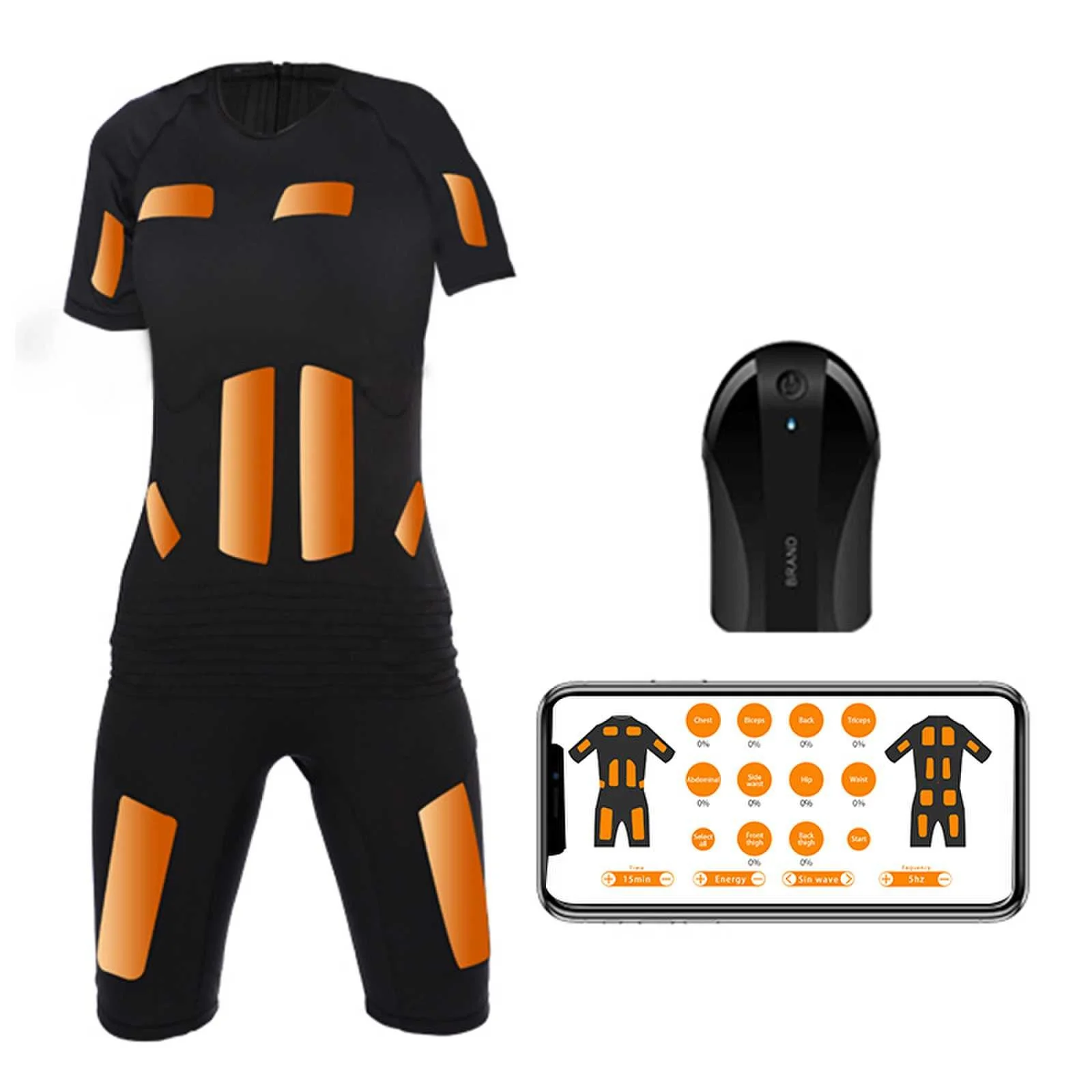 Self DIY Bodybuilding Electric Muscle Fitness Machine EMS Arm Hip Waist Training Pants Shorts Suit