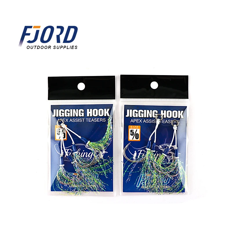 FJORD фальсификации тандем двойной рыбацкие крючки для медленное движение, дергающаяся приманка помочь щука, крючки, станок для морской рыбалки