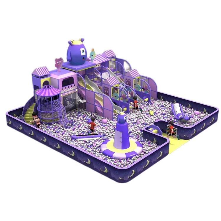 Indoor Playground Equipment Manufacturer Children Interactive Game Ball Pit Soft Play Center Modern Amusement Park Carousel