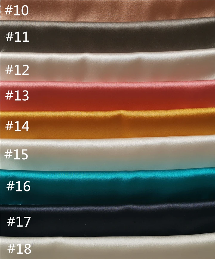 
Plain Dyed Silk Satin Fabric 16MM Spandex Fabric Satin Fabrics for sleepwear dress 