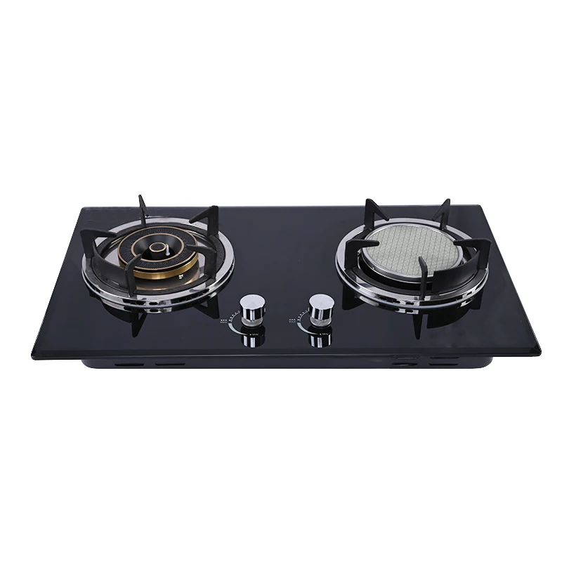 Smart Kitchen Appliance Cast Iron and Infrared Mixing Tube Wholesale Custom Glass Lid Gas Hob
