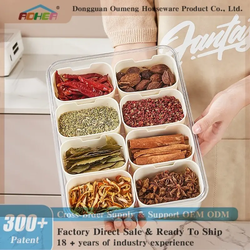 Aohea bpa free storage container new bento latest plastic 4 8 compart box Lunch Box Food Container Bento Lunch Box