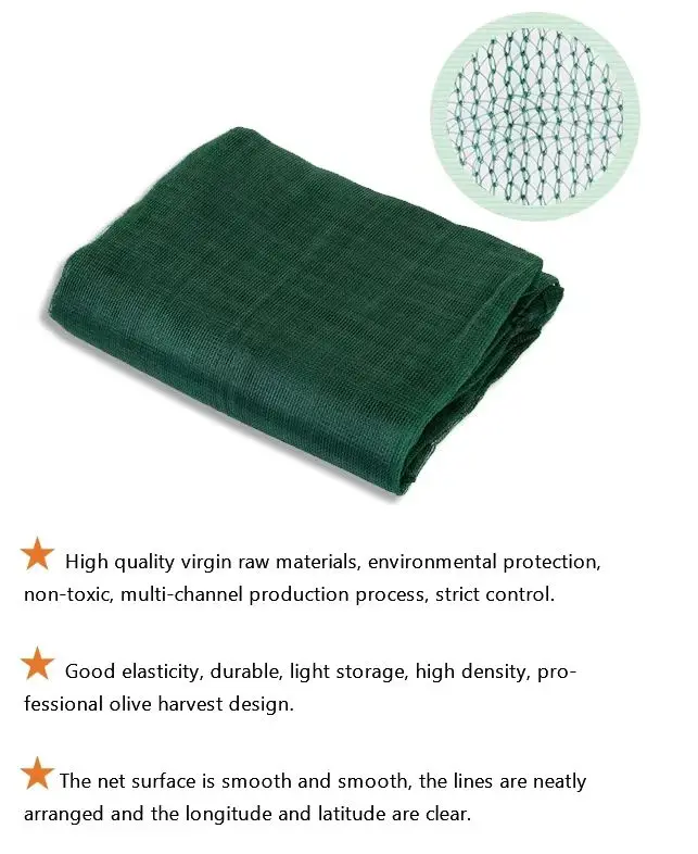 European Market  Olive Net 100% Virgin Hdpe Knitted Woven Olive Netting  for Olive Harvesting