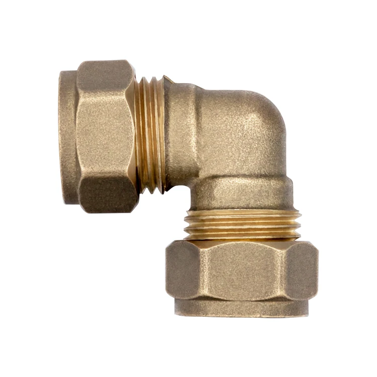 Factory Customized Chrome Plated Brass 90 Degree Assembling  Red Copper Fittings