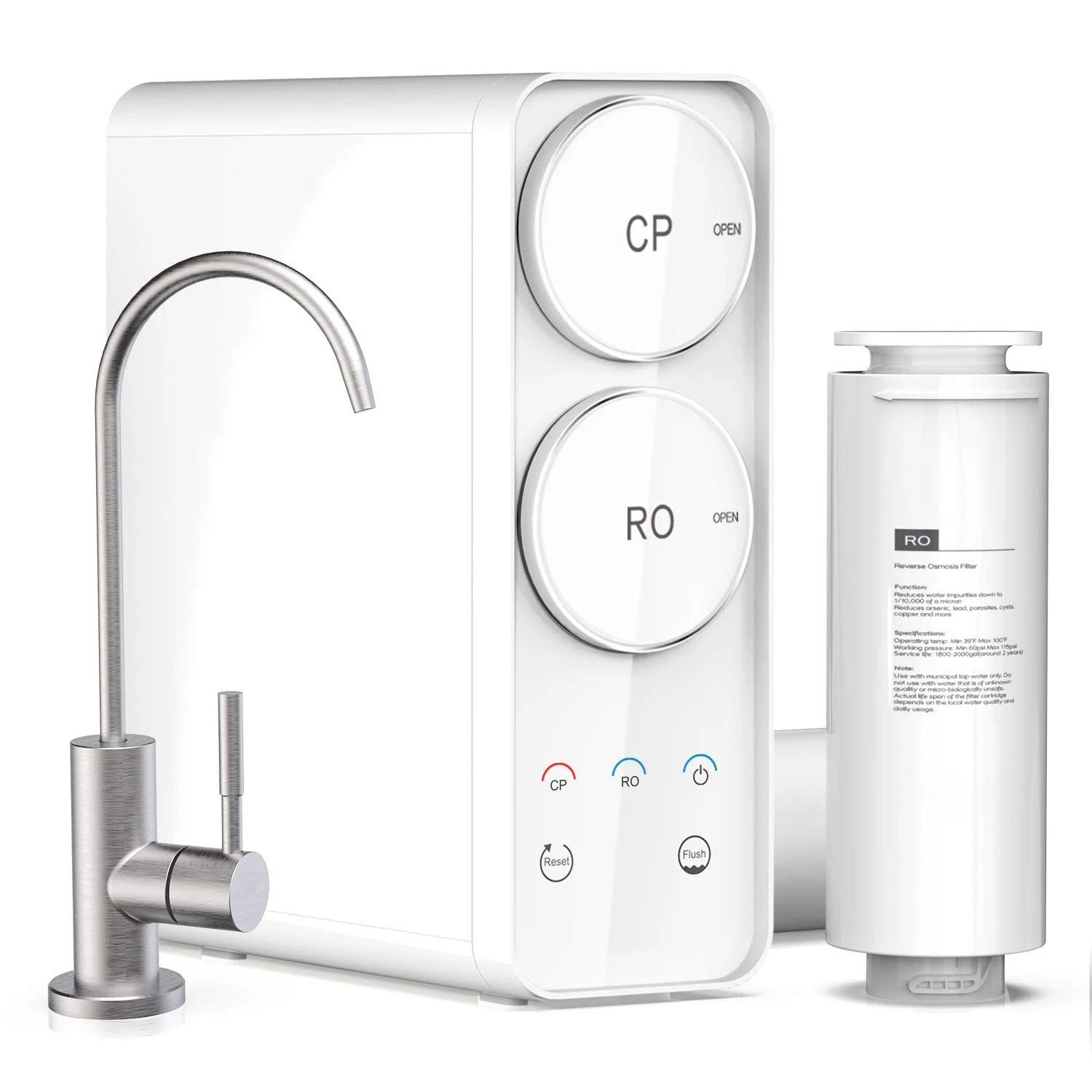 400G Capacity No Tank RO System Water Purifier for Household Drinking