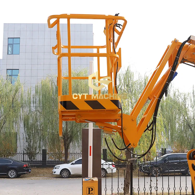 Fast Delivery Small Trailer Mounted Articulated Boom Lift Man Lift