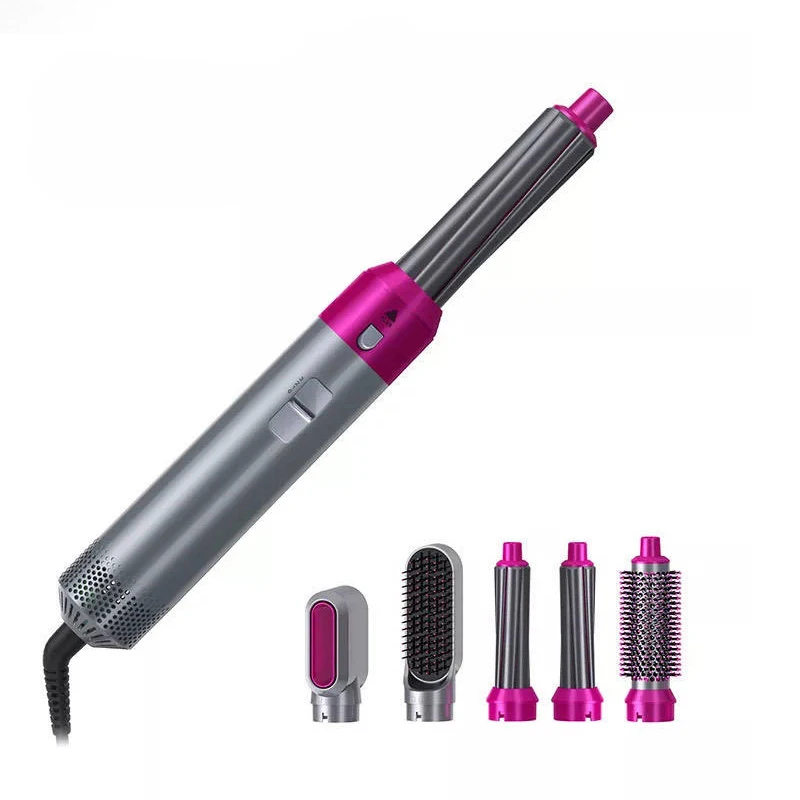 Hair Styler Electric Hair Dryer Brush Professional Complete Styler Hot Air Brush Wrap Styler Plastic 2024 New Trend 5 In 1