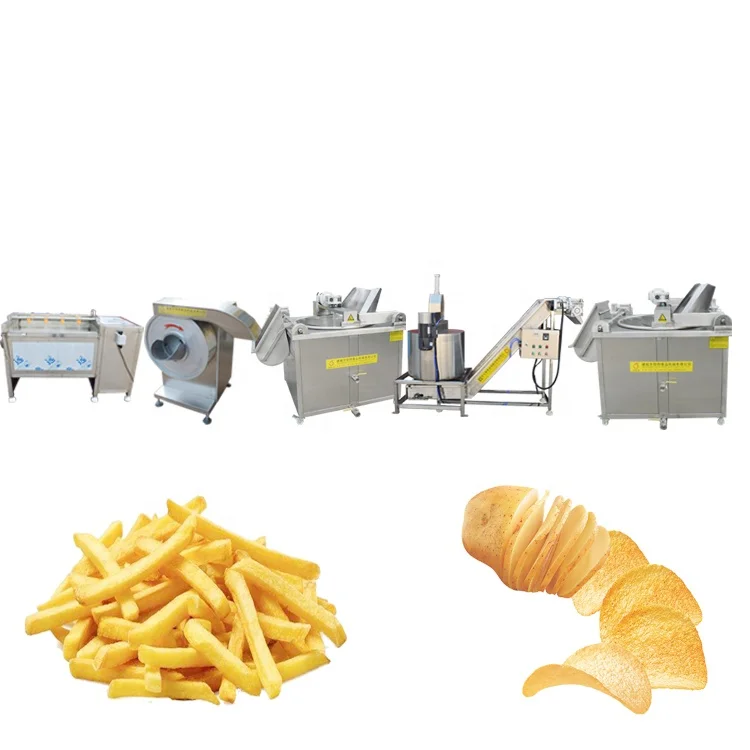 100kg/h semi-automatic potato chips processing machinery potato chips  production line price