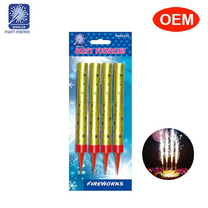 12 15cm cake sparkle fountain candle 15cm indoor sell for birthday party champagne fountain