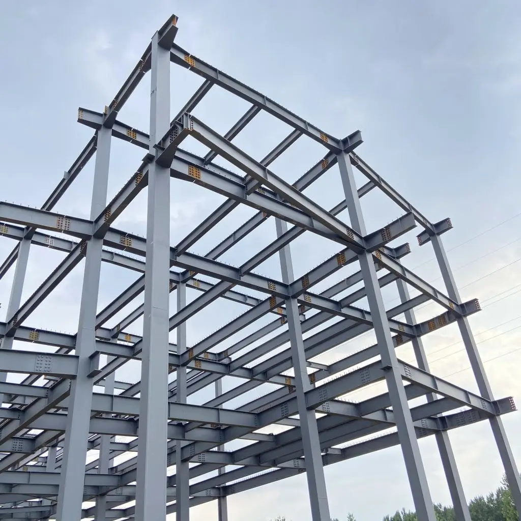 prefab steel frame high rise steel office/hotel