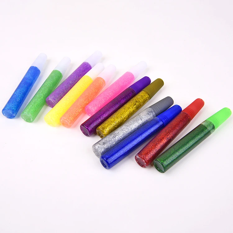 Good Quality Waterproof Festival Decoration 3d Glitter Glue Non Toxic Glitter Glue For Decorate Face