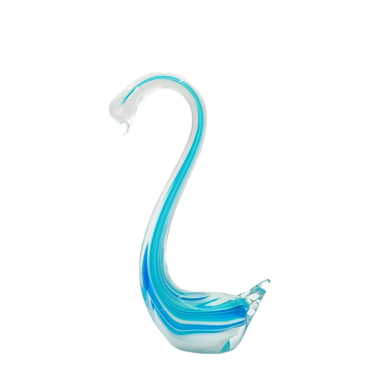 
Hot Selling Chinese Style Glass Decoration Home Decoration Glass Swan 