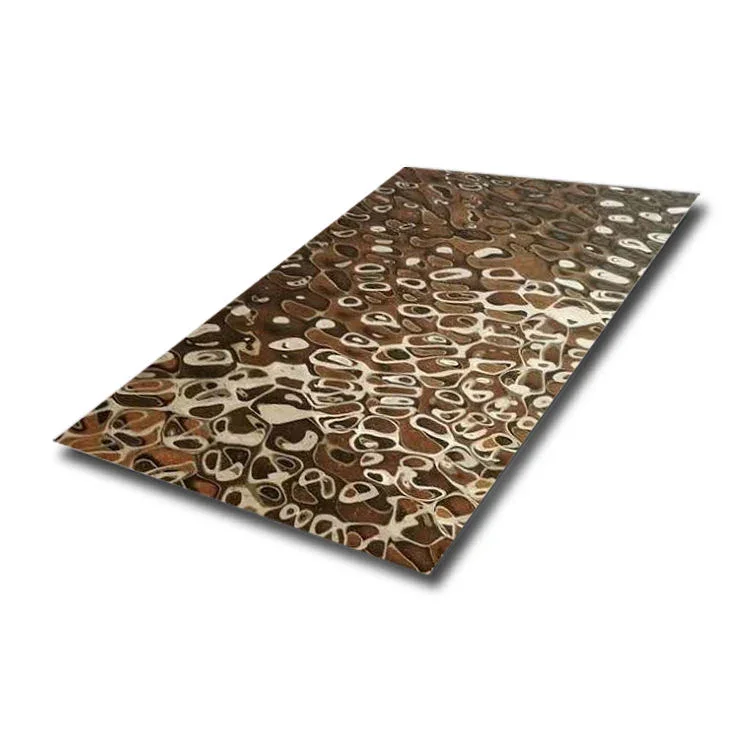 304 Hammered Stainless Steel Sheet Wall Panel Water Ripple Finish Decorative Sheet For Wall Cladding