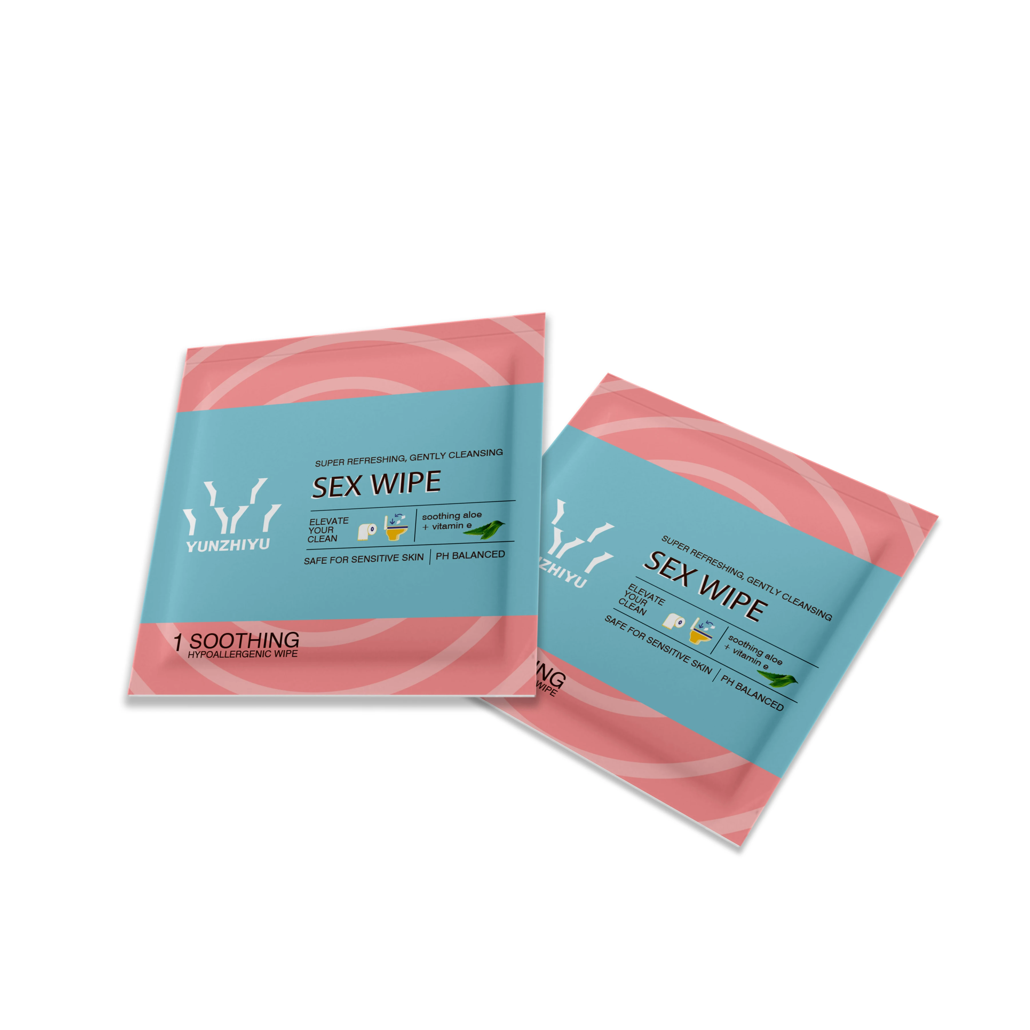 OEM Hygiene Products Individually Wrapped Cleansing Intimate Feminine Wipes