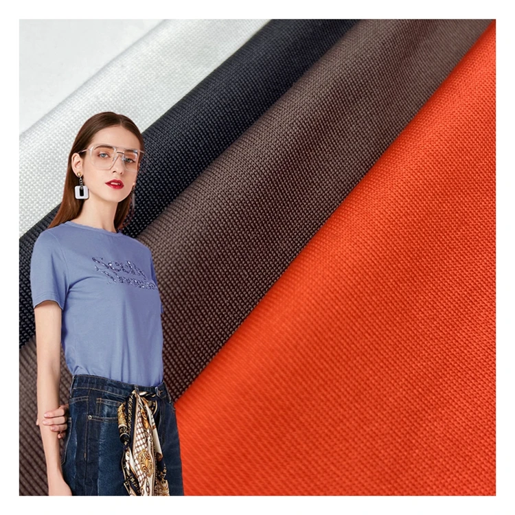 Solid dbp 96% polyester 4% spandex knitted custom 180GSM dty single jersey fabric without brush