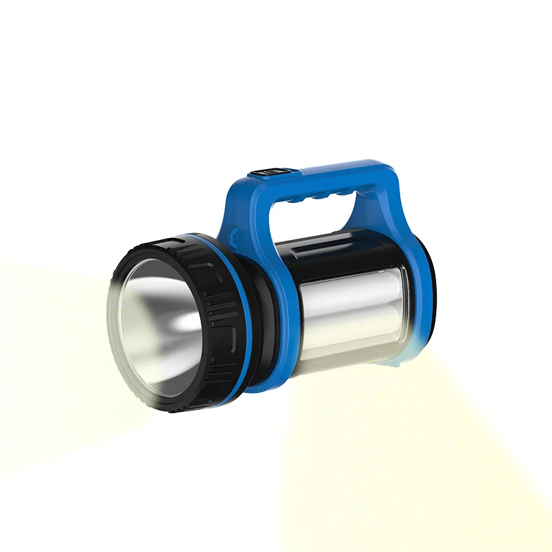 Многоцветный перезаряжаемый светодиодный фонарик 5 Вт, аварийный фонарик