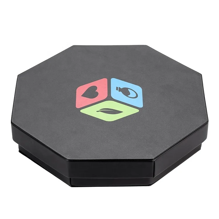 China PU Leather Octagon RPG DND Table Game Tray Wholesale Dice Rolling Tray with Lid
