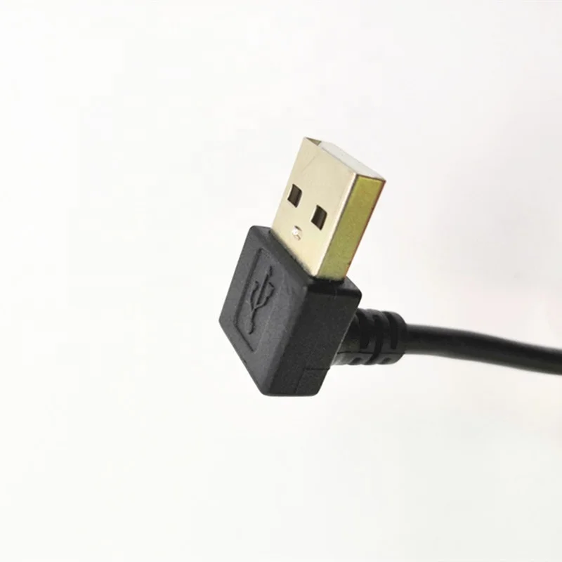0.6M 1M 2.5M  Up angle Type A USB 2.0 male to Panel Mount Type A Female Cable