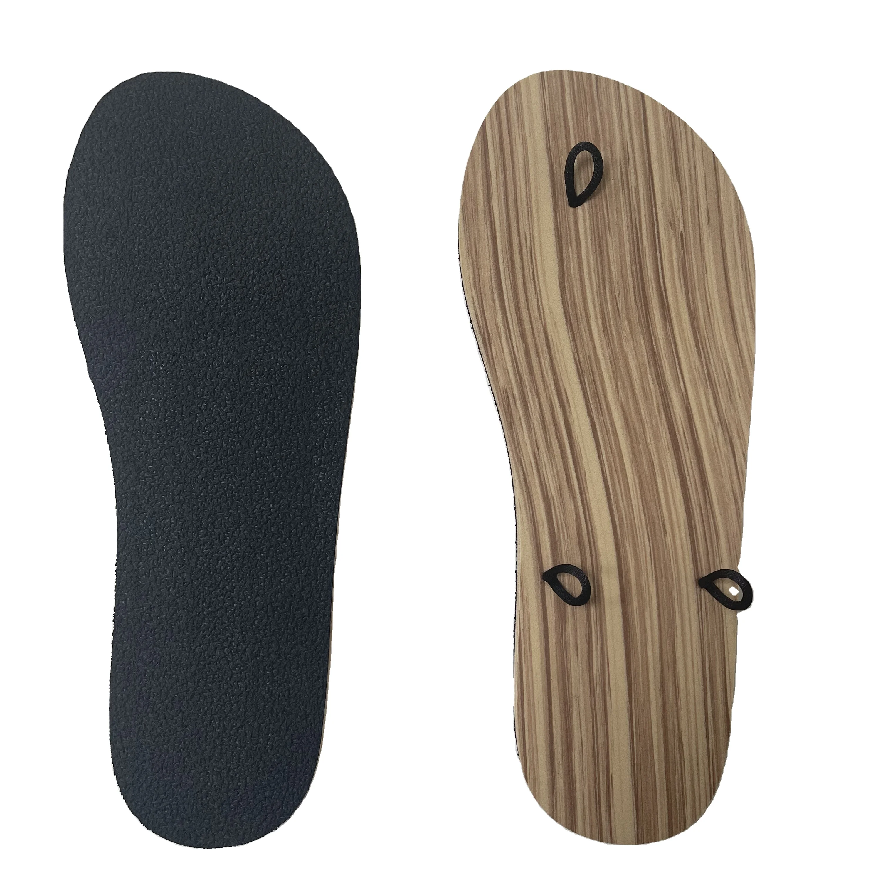 Comfortable Memory foam sandals soles light tan brown color foam rubber flip flops 3 or 5 loops base lace-up sandals