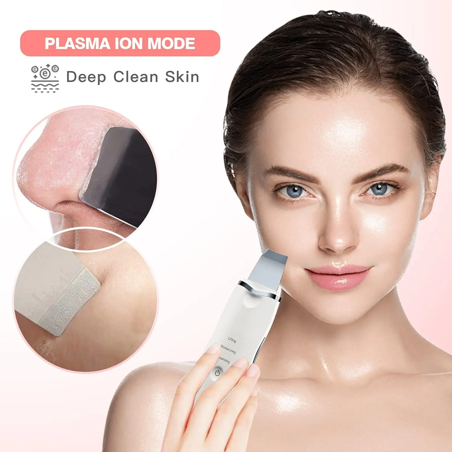 Профессиональный портативный ультразвуковой очиститель для лица