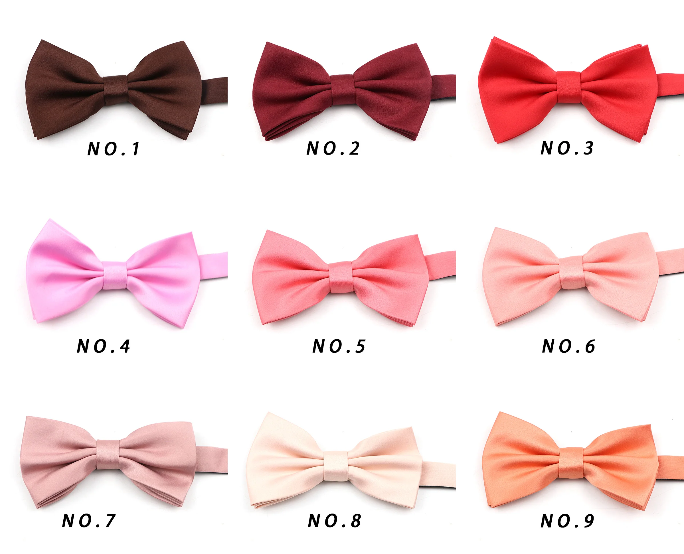 New Solid Color Fashion Bowties Groom Men Formal Colourful Cravat Male Marriage Accessories Design For Wedding Party Daily Wear