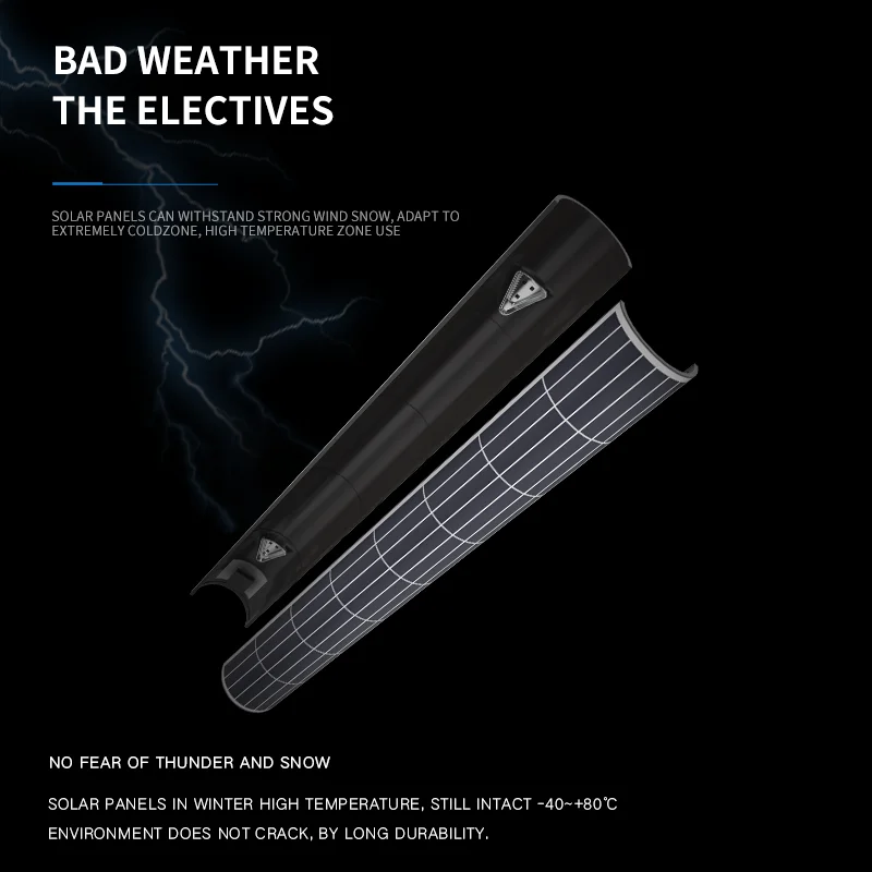 SFT New flexible curved vertical wrapped Monocrystalline Silicon 40 to 1400wp Solar PV Panel Module for Street Courtyard light