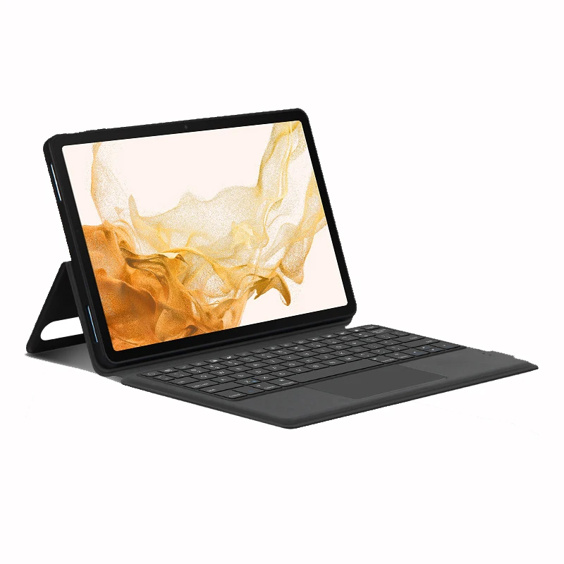 Teclado Wireless BT Keyboard Tablet Case for Samsung Tab S8 Plus S7 Plus A8 with Pen Holder