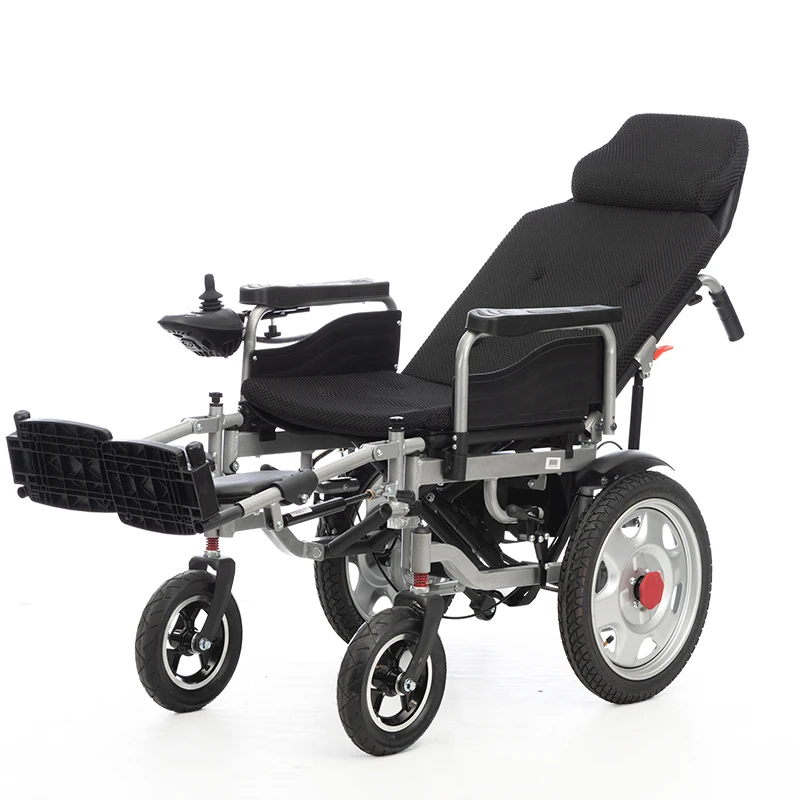 Folding Lithium Battery High-Power Elderly Walker Push Type Electric Wheelchair Portable Disabled Electric Wheelchair