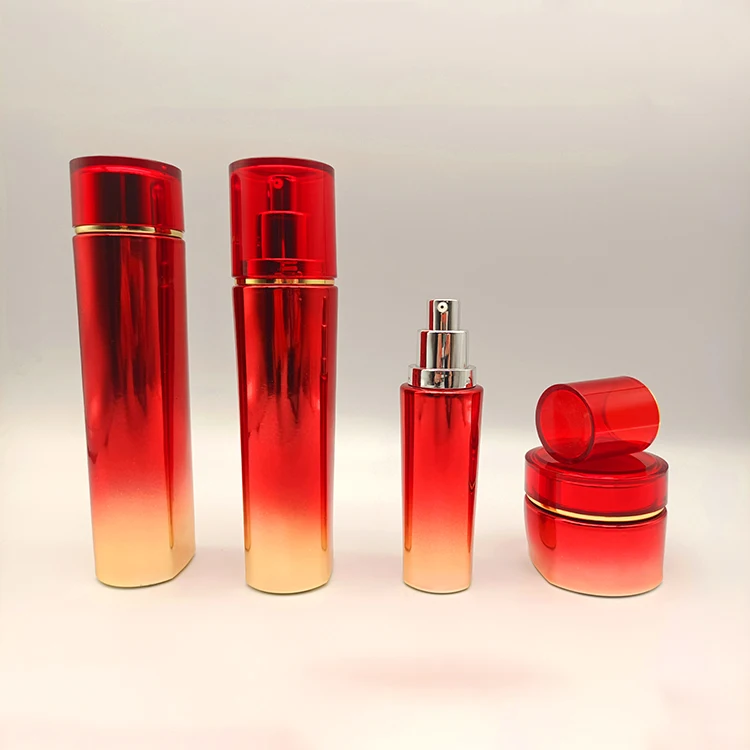 luxury glass cosmetic jar dropper bottle glass frosted serum bottle packaging cosmetic jar 200ml