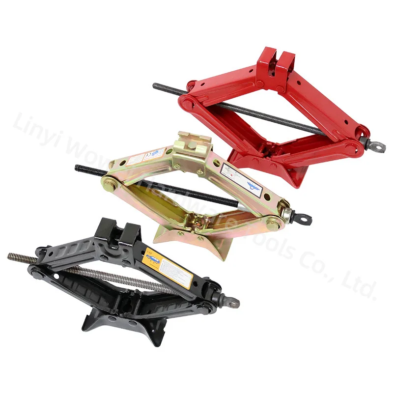 Car Scissor Jack 1T 1.5T 2T Ton With Thicker Steel Plate For Car And Off Road Vehicles Auto Repair Tools