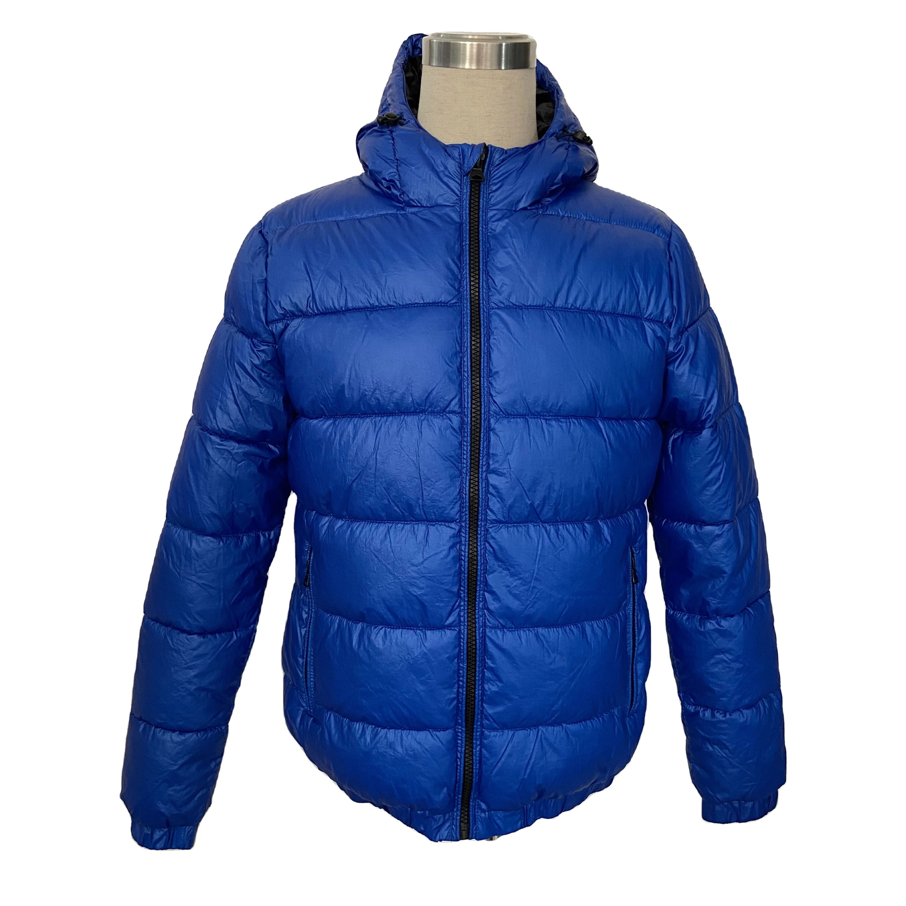 Men outdoor metal feeling shinny puffer padding jacket