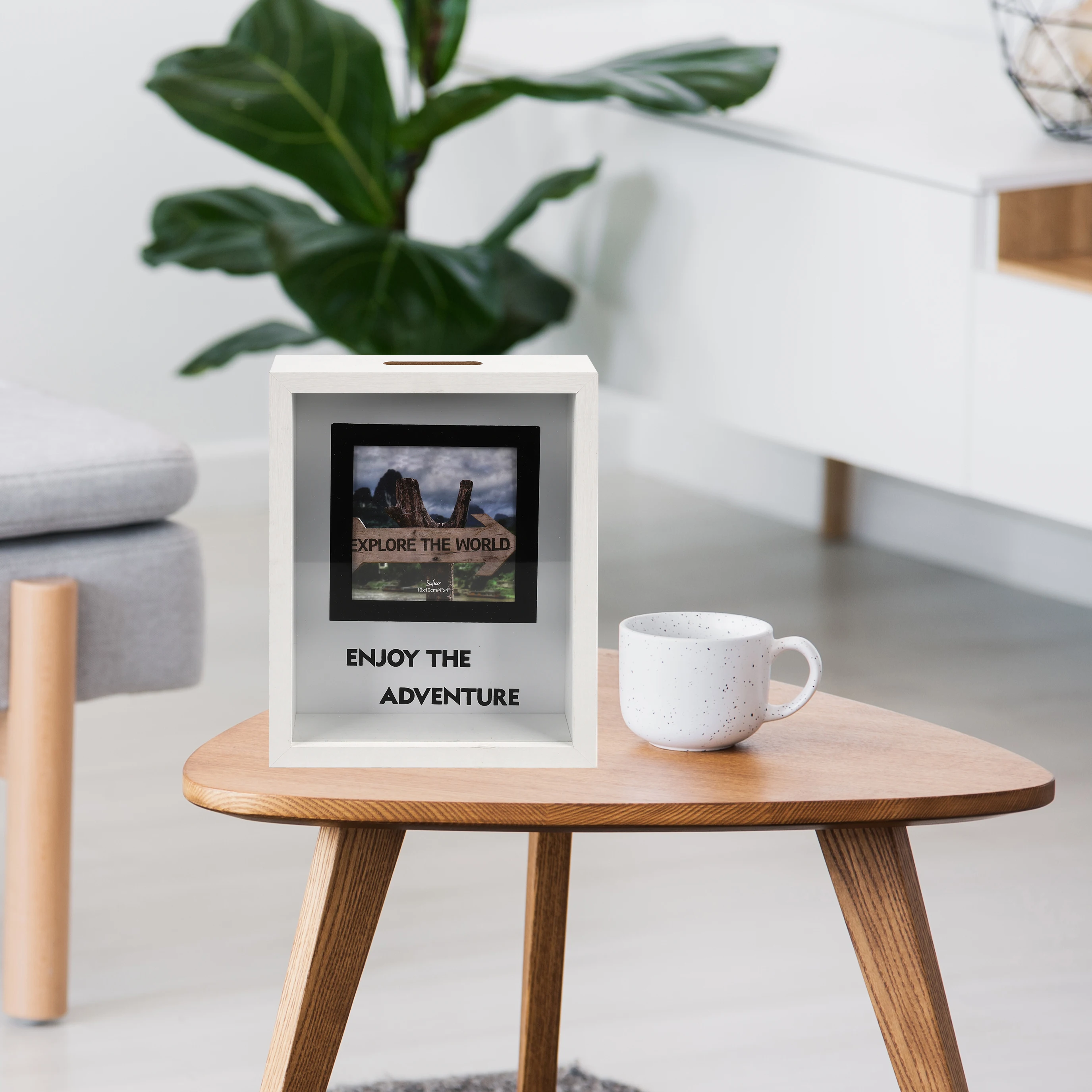 Tourism Sports Event Concert Ticket stub Custom Wooden Ticket Souvenir Frame with a 4x4inch Photo for Tourism Souvenir