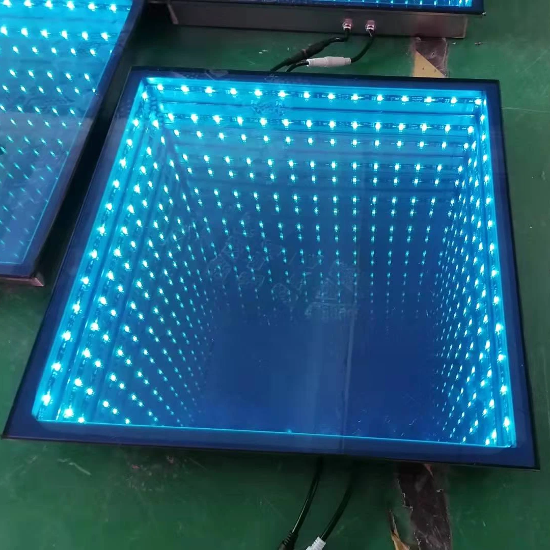 Disco light up infinity 50*50cm mirror 3D led dance floor